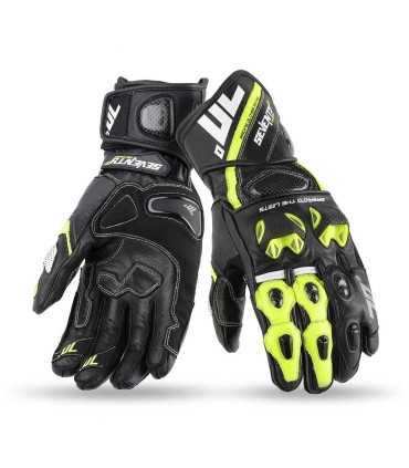 Seventy R12 black yellow racing gloves