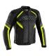 RST Sabre airbag leather jacket black yellow