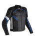 Motorrad lederjacke RST Sabre airbag schwarz blau