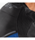 Giacca pelle moto RST Sabre airbag nera blu