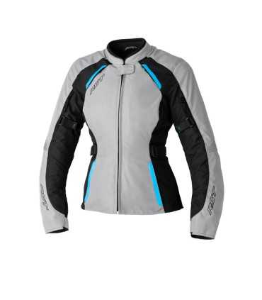 Giacca donna moto RST Ava grigia blu