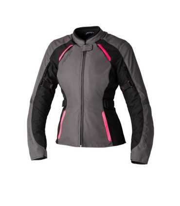 Giacca donna moto RST Ava grigia rosa