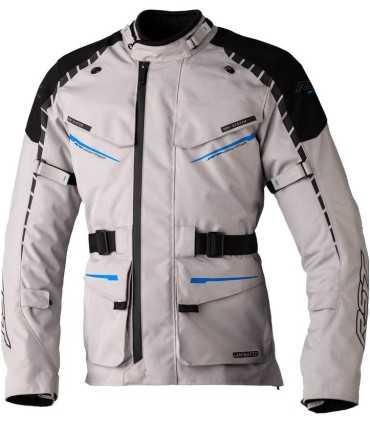 RST Pro series Commander motorcycle jacket gray blue