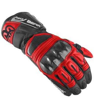 Guanti moto racing Berik Pista 2.0 nero rosso