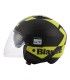 Casco jet Blauer Bet HT nero giallo