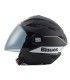 Casco jet Blauer Brat nero opaco bianco