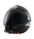 Blauer Brat Jet Helm schwarz weiss matt