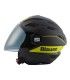 Casco jet Blauer Brat nero opaco giallo