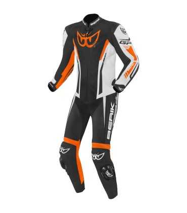 Combinaison moto cuir Berik Monza 2 orange