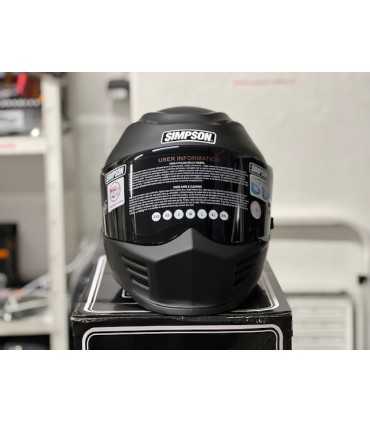 Casco integrale moto Simpson Speed nero opaco