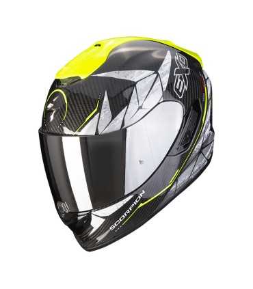 Casque intégral Scorpion Exo 1400 Carbon air Evo Aranea jaune