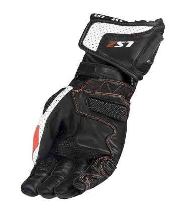 LS2 Swift red racing gloves