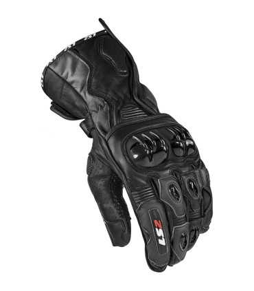 LS2 Swift black racing gloves