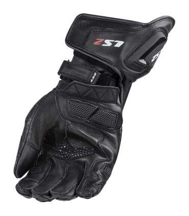 LS2 Swift black racing gloves