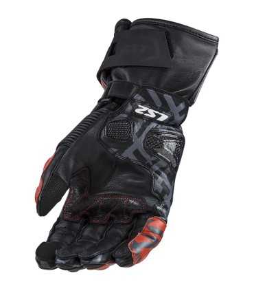 LS2 Feng black red racing gloves