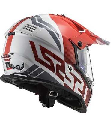 LS2 Pioneer MX436 Evo Evolve rosso bianco