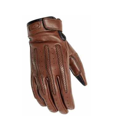 ROLAND SANDS BONNIE gants noir en marron