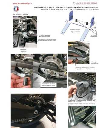 Access design License palte Ducati Scrambler 1100 (2018-22)