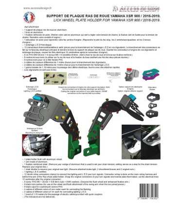 Access Design License palte Yamaha XSR 900 (2016-22)