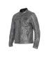 Giacca in pelle moto John Doe Storm grigia