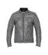 Giacca in pelle moto John Doe Storm grigia