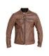 Giacca in pelle moto John Doe Storm marrone