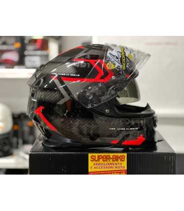 Scorpion Exo 491 Spin black red helmet