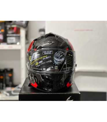 Casco Scorpion Exo 491 Spin nero rosso