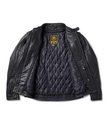 ROLAND SANDS LINDEN 74 veste en cuir noir