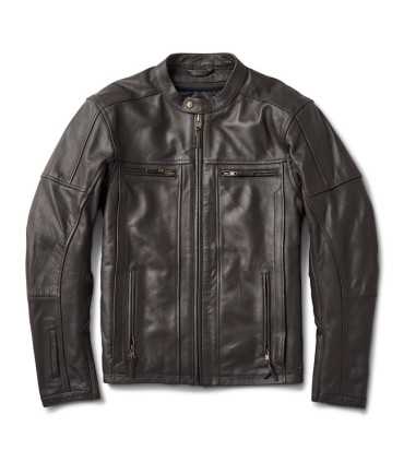 ROLAND SANDS LINDEN 74 giacca moto pelle marrone