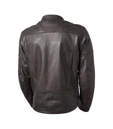 ROLAND SANDS LINDEN 74 leder jacket dark brown