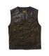 Gilet pelle e tessuto ROLAND SANDS TEMPLE 74 Ranger