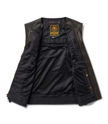 Gilet pelle e tessuto ROLAND SANDS TEMPLE 74 Ranger