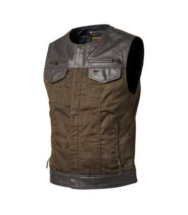 Gilet pelle e tessuto ROLAND SANDS TEMPLE 74 Ranger