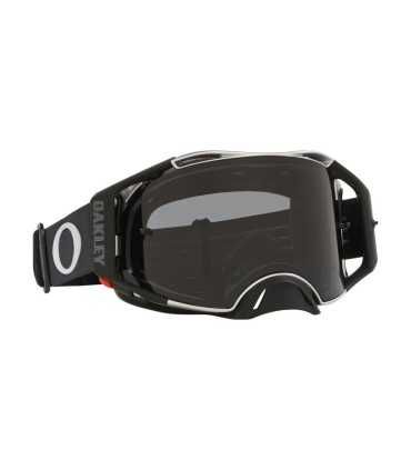 Oakley Airbrake® MX Goggle Tuff Blocks Black Gunmetal Dark Grey Lens