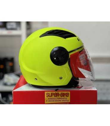 Casco jet LS2 OF562 Airflow giallo opaco