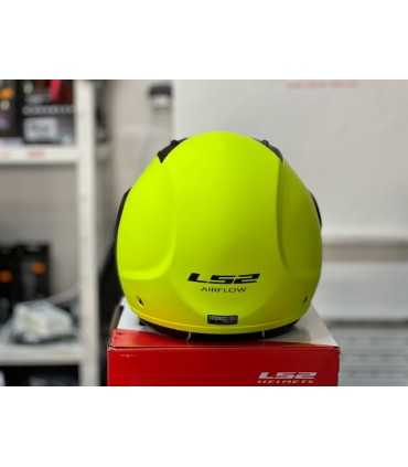 Casco jet LS2 OF562 Airflow giallo opaco