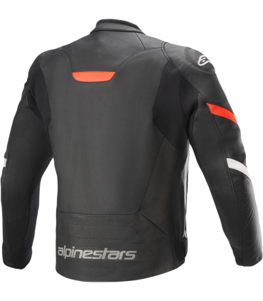 Veste en cuir Alpinestars Faster V2 noir rouge