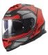 CASCO LS2 FF800 STORM Faster titanio rosso opaco