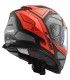 CASCO LS2 FF800 STORM Faster titanio rosso opaco