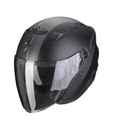 Casco jet Scorpion Exo-230 SR nero opaco argento