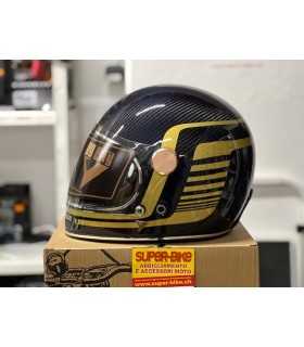 Casco jet Motocubo Beetle Blu Opaco Con Visierino