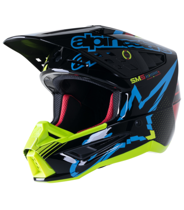 Casco motocross Alpinestars SM5 Action nero