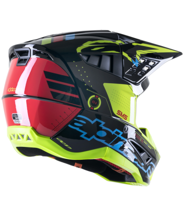 Casco motocross Alpinestars SM5 Action nero