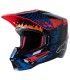 Alpinestars SM5 Solar Flare Motocross Helm schwarz rot