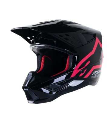 Casco motocross Alpinestars SM5 Compass nero rosa