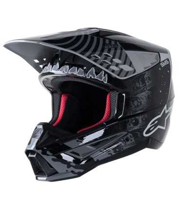 Casco motocross Alpinestars SM5 Solar Flare nero