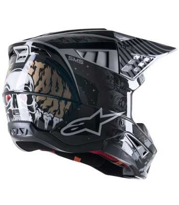 Casco motocross Alpinestars SM5 Solar Flare nero