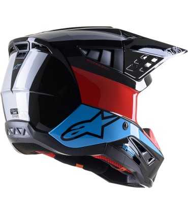 Casco motocross Alpinestars SM5 Bond nero