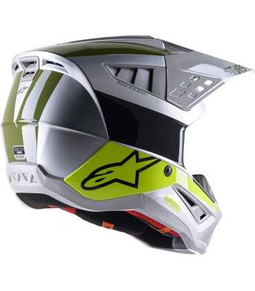 Casque motocross Alpinestars SM5 Bond argent